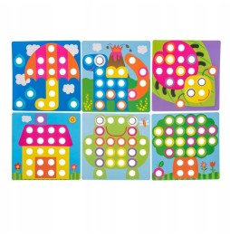 Educational Button Mosaic 57 pcs