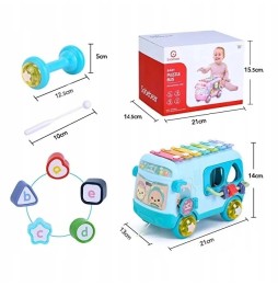 Interactive Bus Shape Sorter with Xylophone