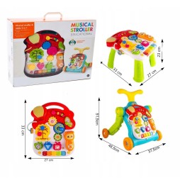 5-in-1 Interactive Walker Push Toy for Kids