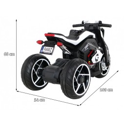 Future Motorcycle for Kids - White with Audio Panel