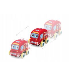 Set of Plush Toy Cars - 4 Pieces