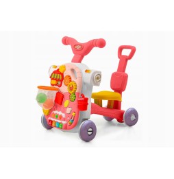 4-in-1 Push Bike Pink for Kids