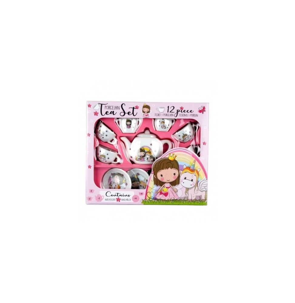 Lillie and Ellie Kids Porcelain Set, 12 Pieces