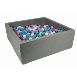 Square Dry Pool 110cm with 300 Balls