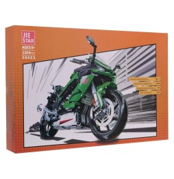 Set de blocuri tehnice motocicletă sport 2304 el.