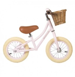 Bicicleta Banwood FIRST GO! roz pentru copii