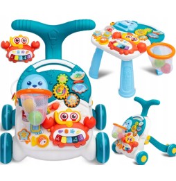 Interactive Walker Push Toy and Educational Table