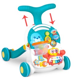 Interactive Walker Push Toy and Educational Table