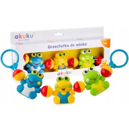 Bezpieczna grzechotka do wózka i łóżeczka