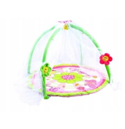 Flower Play Mat with Mosquito Net for Babies