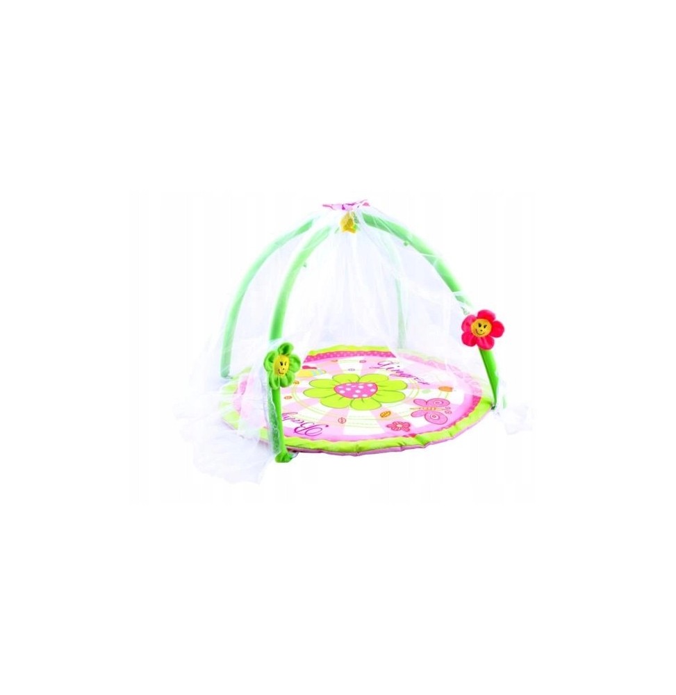 Flower Play Mat with Mosquito Net for Babies