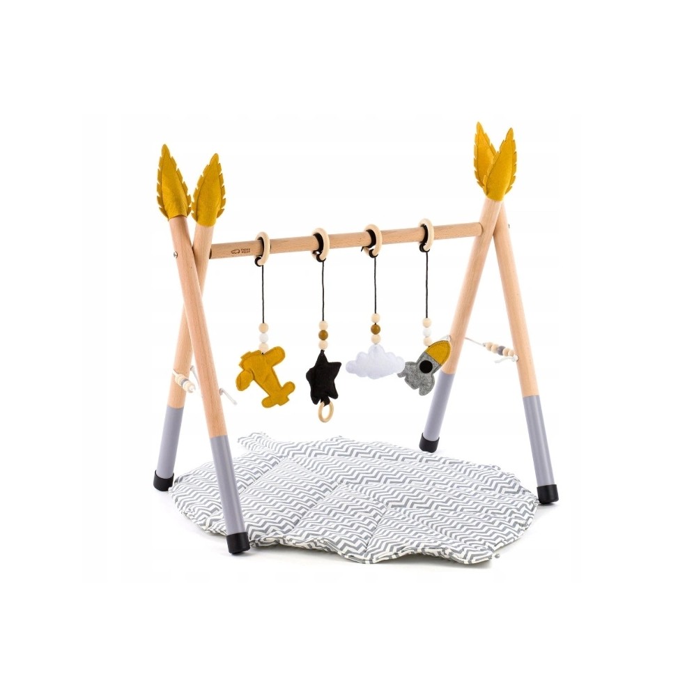 Edukacyjny stojak Baby GYM Grey