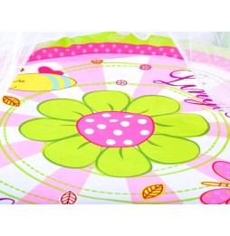 Flower Play Mat with Mosquito Net for Babies