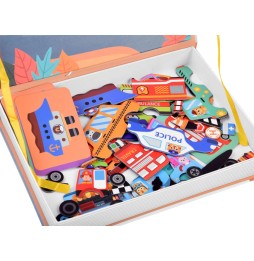 Carte puzzle magnetic Vehicule 66 piese