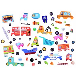 Carte puzzle magnetic Vehicule 66 piese