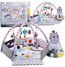 Contrasting Baby Play Mat with Balls