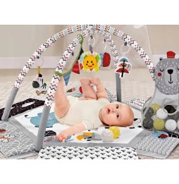 Contrasting Baby Play Mat with Balls