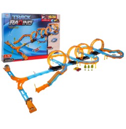 Mega Racing Track 74pc with Loops for Kids