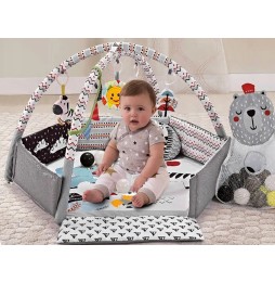 Contrasting Baby Play Mat with Balls