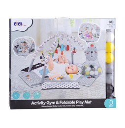 Contrasting Baby Play Mat with Balls