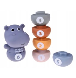 Zoo Animal Rubber Bowling Set