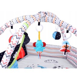 Contrasting Baby Play Mat with Balls