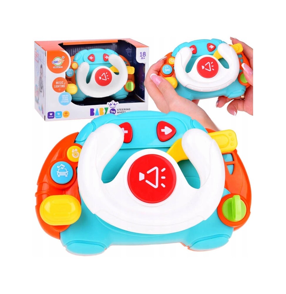 Interactive Steering Wheel for Kids with Sound