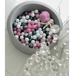 Light Gray Ball Pit with 250 Balls