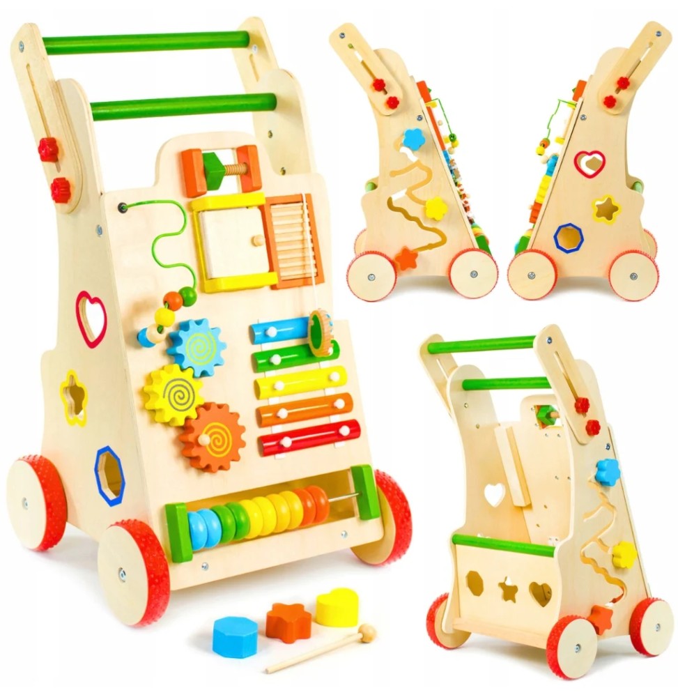 Wooden 3in1 Push Toy Ride-On