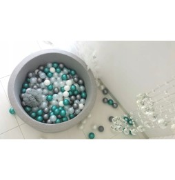 Light Gray Ball Pit with 250 Balls