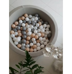 Light Gray Ball Pit with 250 Balls