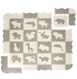 Foam Mat 150x150 cm with Animals