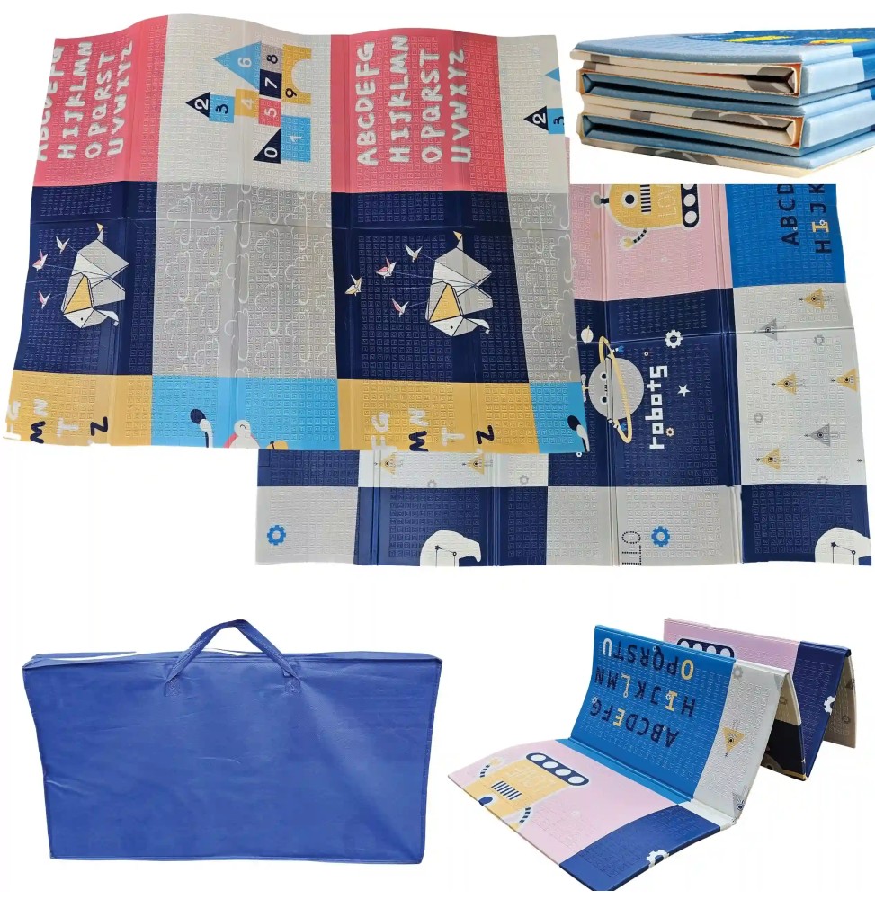 Kids Foam Mat 200x150 cm with Bag