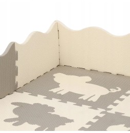 Foam Mat 150x150 cm with Animals