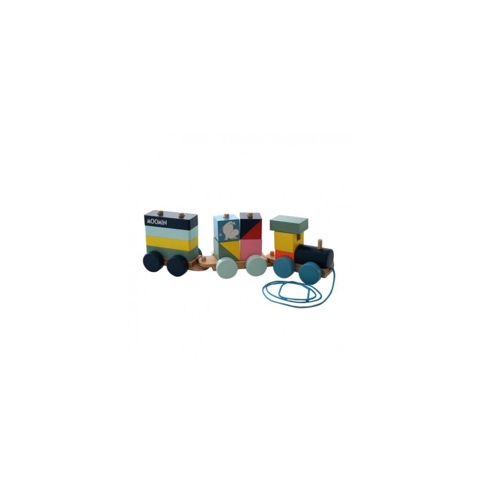 Wooden Block Train Set of 23 Pieces