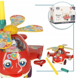 Interactive Helicopter Push Toy for Kids