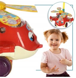 Interactive Helicopter Push Toy for Kids