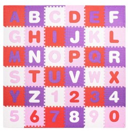 Mata piankowa dzieci puzzle edukacyjna 175x175cm