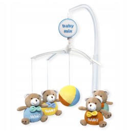 Baby Crib Mobile with Music Colorful Bears