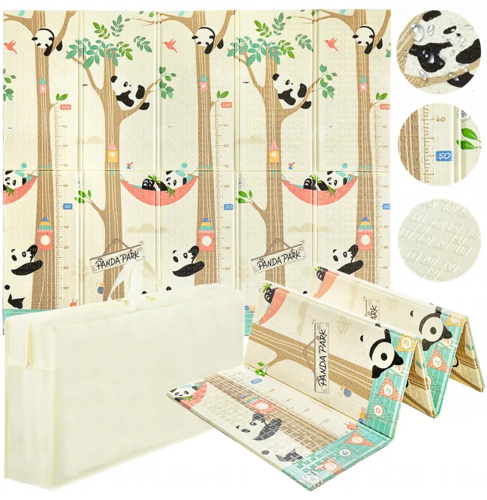 Educational Mat for Infants Pandas 200x180cm