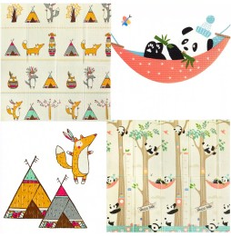 Educational Mat for Infants Pandas 200x180cm