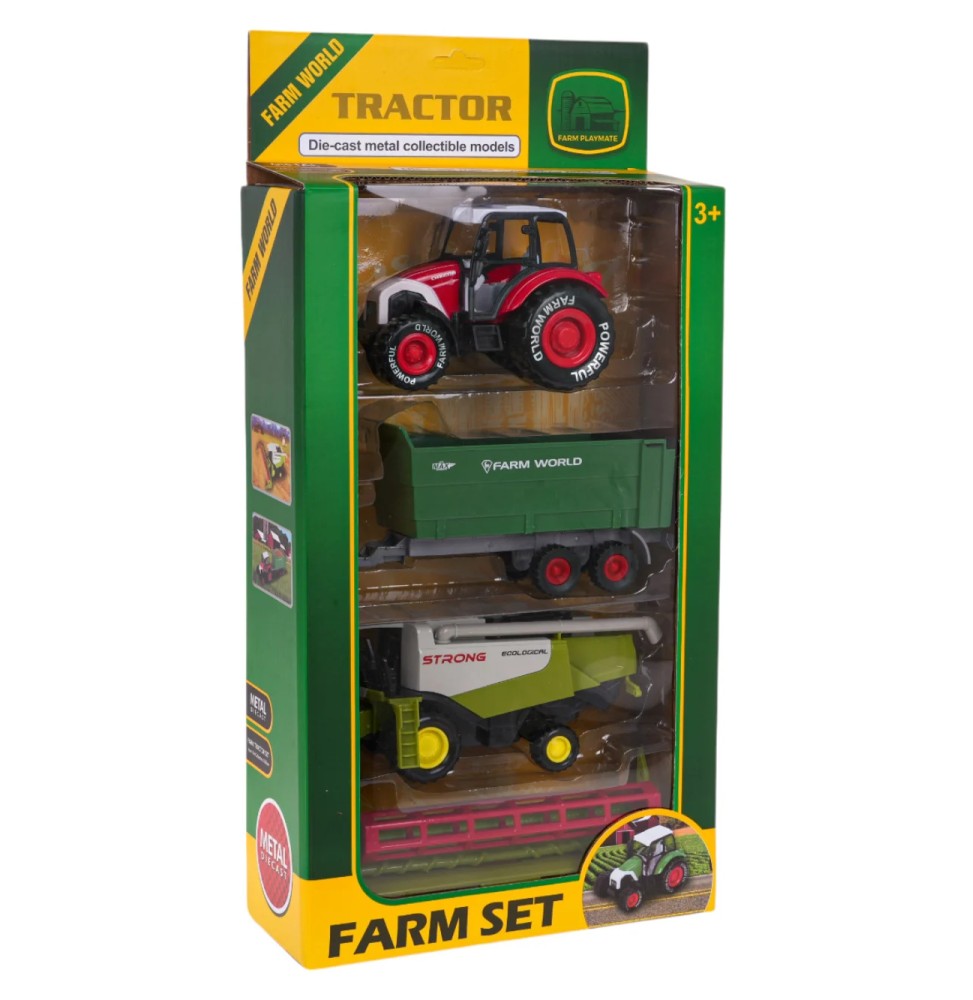 Tractor and combine set for kids | Farming vehicles