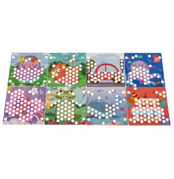 Board Game of Skill with Beads for Kids