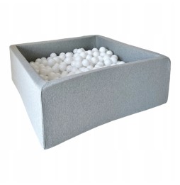 Dry Ball Pit with 400 Balls Light Gray