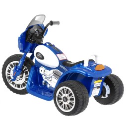 Blue Chopper Motorcycle for Kids with Sounds & Lights