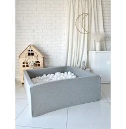 Dry Ball Pit with 400 Balls Light Gray