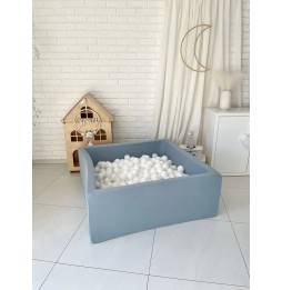 Dry Ball Pit with 400 Balls Square Blue