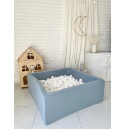 Dry Ball Pit with 400 Balls Square Blue