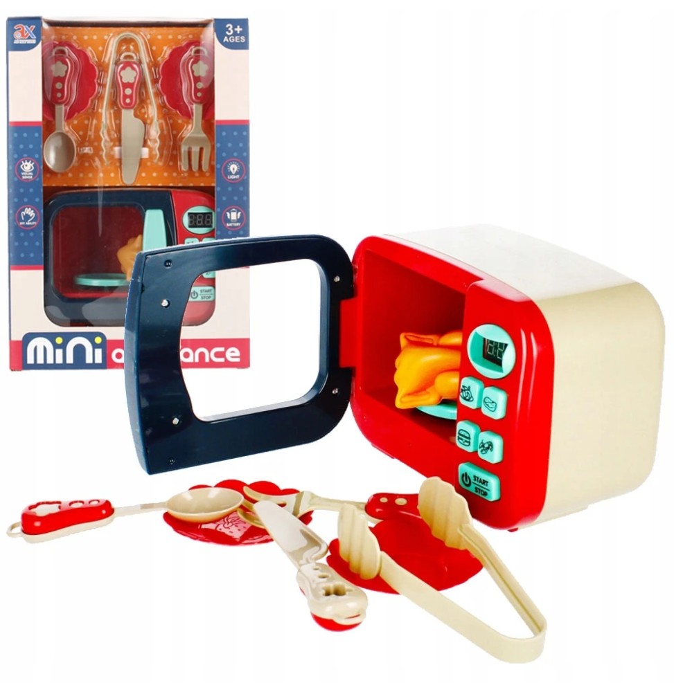 Toy Microwave with Accessories by Mega Creative