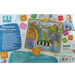 Musical Play Mat Colorful Safari for Kids